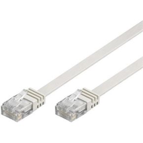 Deltaco TP-63V-FL netwerkkabel 3 m Cat6 U/UTP (UTP) Wit