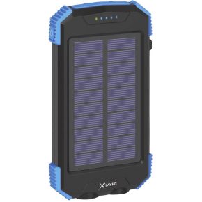 Xlayer Powerbank PLUS Solar Wireless Black/Blue 10000mAh