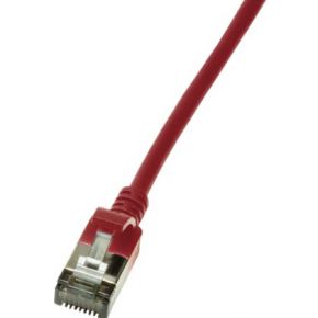 LogiLink CQ9024S netwerkkabel Cat6a 0,5m rood