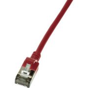 LogiLink CQ9024S netwerkkabel Cat6a 0,5m rood