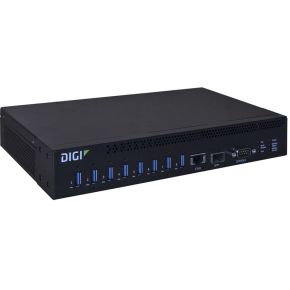 Digi AW08-G300 interface hub USB 3.0 (3.1 Gen 1) Type-A 10000 Mbit/s Zwart