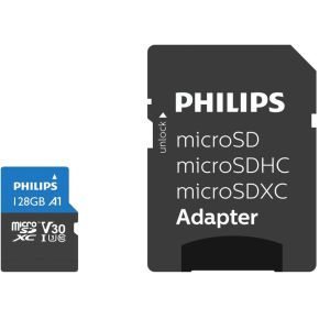 Philips MicroSDXC Card 128GB Class 10 UHS-I U3 incl. Adapter