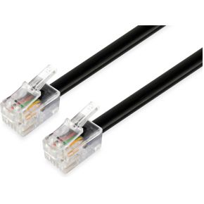 Equip RJ11, 4P4C, Flachkabel, 5M telefoonkabel