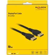 Delock-85910-DisplayPort-kabel-8K-60-Hz-2-m-DP-8K-gecertificeerd-zonder-vergrendeling