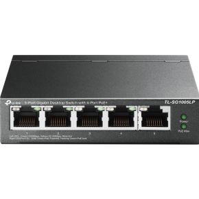 TP-LINK TL-SG1005LP netwerk-switch Unmanaged Gigabit Ethernet (10/100/1000) Zwart Power over Etherne