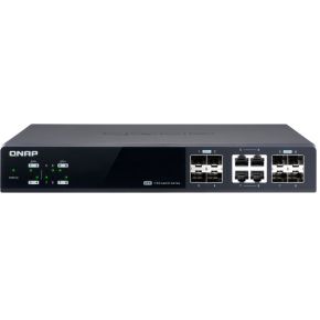 QNAP QSW-M804-4C netwerk- Managed 10G Ethernet (100/1000/10000) Zwart netwerk switch