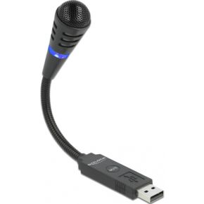 Delock 66499 USB-microfoon met zwanenhals en mute-knop