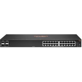 Hewlett Packard Enterprise Aruba 6100 24G 4SFP+ Managed L3 Gigabit Ethernet (10/100/1000) 1U Zwart