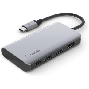 Belkin AVC006btSGY CONNECT USB-C 4-in-1 Multiport Adapter
