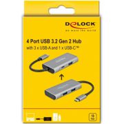 Delock-63261-externe-USB-10-Gbps-USB-Type-C-hub-met-3-x-USB-Type-A-en-1-x-USB-Type-C