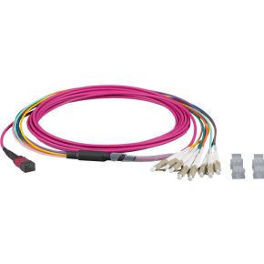 EFB Elektronik MTPF08LCOM4-3 Glasvezel kabel 3 m MTP LC LSZH OM4 Violet