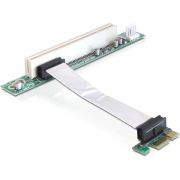 Delock 41856 Riser Card PCI Express x1 > 1 x PCI met flexibele kabel 9cm links insteken