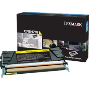 LEXMARK C748 10K tonercartridge geel high capacity 10.000 pagina s 1-pack