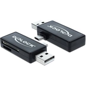 Delock 91731 Micro USB OTG-kaartlezer + USB A-stekker