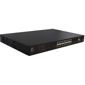 LevelOne FGP-2031 netwerk-switch Unmanaged Fast Ethernet (10/100) Power over Ethernet (PoE) 1U Zwart