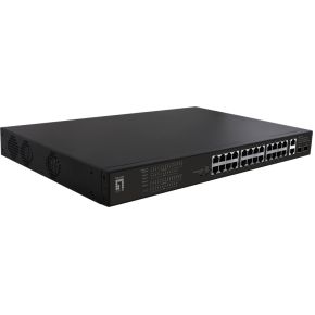 LevelOne FGP-2831 netwerk-switch Unmanaged Fast Ethernet (10/100) Power over Ethernet (PoE) 1U Zwart