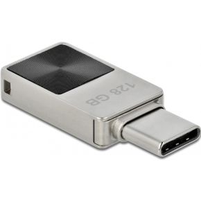Delock 54085 Mini USB 5 Gbps USB-C-geheugenstick 128 GB - metalen behuizing