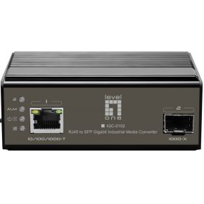 LevelOne IGC-0102 netwerk media converter 1000 Mbit/s Zwart