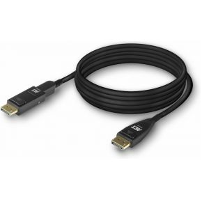 ACT 15 meter DisplayPort 1.4 Active Optical Cable 8K met afneembare connector DisplayPort male - Dis