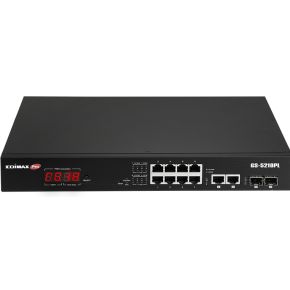 Edimax GS-5210PL netwerk- Managed Gigabit Ethernet (10/100/1000) Zwart netwerk switch