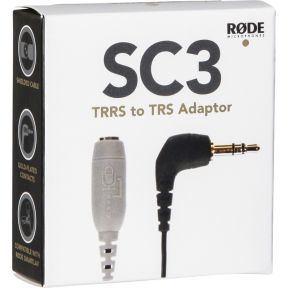 Rode SC3 Adapter 3.5mm TRRS aan TRS voor smartLav
