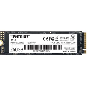 Patriot Memory P310 M.2 240 GB PCI Express 3.0 NVMe