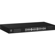 LevelOne GEP-2841 netwerk- Managed L2 Gigabit Ethernet (10/100/1000) Power over Ethernet (PoE) netwerk switch