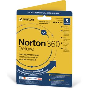 NortonLifeLock Norton 360 Deluxe Nederlands Basislicentie 1 licentie(s) 1 jaar