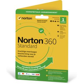 NortonLifeLock Norton 360 Standard Nederlands Basislicentie 1 licentie(s) 1 jaar