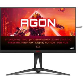 AOC AGON AG275QX computer monitor 68,6 cm (27 ) 2560 x 1440 Pixels Quad HD Zwart, Rood