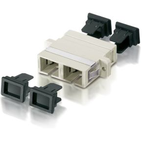 Equip 156146007201 glasvezeladapter SC 12 stuk(s) Beige, Zwart