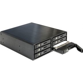 Delock 47221 5,25" mobiel rack voor 6 x 2,5" SATA HDD/SSD