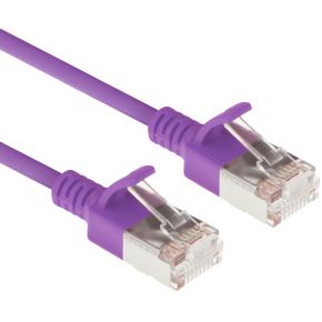 ACT DC7300 netwerkkabel Paars 0,5 m Cat6a U/FTP (STP)