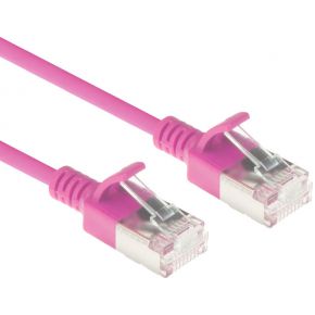 ACT DC7400 netwerkkabel Roze 0,5 m Cat6a U/FTP (STP)
