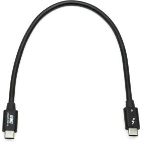 OWC USB-C Kabel - Thunderbolt 3 / 4, USB-C - 30 cm - Zwart