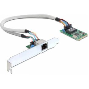 Delock 95228 Mini PCIe I/O PCIe volledige grootte 1 x Gigabit LAN