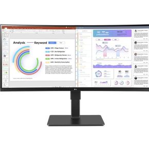 LG 34BQ77QC-B computer monitor 86,4 cm (34 ) 3440 x 1440 Pixels UltraWide Dual Quad HD LCD Zwart