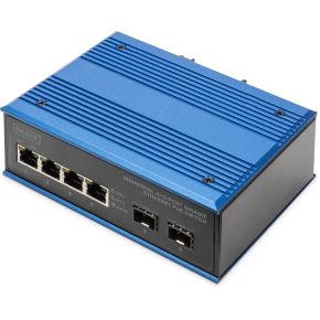 Digitus DN-651149 netwerk-switch Unmanaged Gigabit Ethernet (10/100/1000) Zwart, Blauw