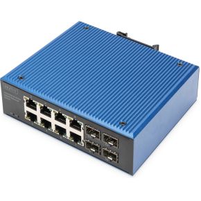 Digitus DN-651152 netwerk-switch Unmanaged Gigabit Ethernet (10/100/1000) Zwart, Blauw