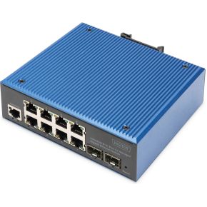 Digitus DN-651156 netwerk- Managed L2 Gigabit Ethernet (10/100/1000) Zwart, Blauw netwerk switch
