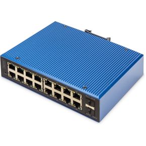 Digitus DN-651158 netwerk-switch Managed L2 Gigabit Ethernet (10/100/1000) Zwart, Blauw