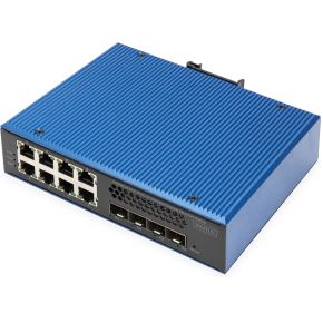 Digitus DN-651160 netwerk-switch Managed L2/L3 Gigabit Ethernet (10/100/1000) Zwart, Blauw