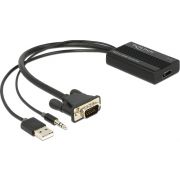 Delock 62597 VGA-naar-HDMI-adapter met audio