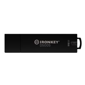 Kingston Technology IronKey D500S USB flash drive 512 GB USB Type-A 3.2 Gen 1 (3.1 Gen 1) Zwart