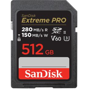 SanDisk Extreme PRO 512GB SDXC Geheugenkaart