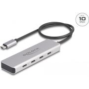 Delock-64231-USB-10-Gbps-USB-Type-C-Hub-met-4-x-USB-Type-C-female-met-35cm-aansluitkabel