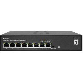 LevelOne GES-2208 netwerk-switch Managed L2 Gigabit Ethernet (10/100/1000) Zwart