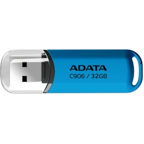 ADATA AC906-32G-RWB USB flash drive 32 GB USB Type-A 2.0 Blauw, Transparant