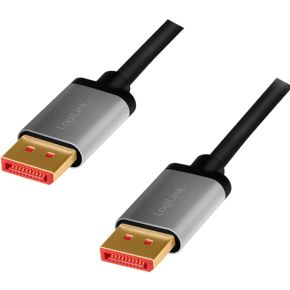 LogiLink CDA0104 DisplayPort kabel 1 m Zwart, Grijs