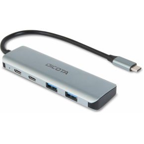 DICOTA D32061 interface hub USB Type-C 10000 Mbit/s Zilver